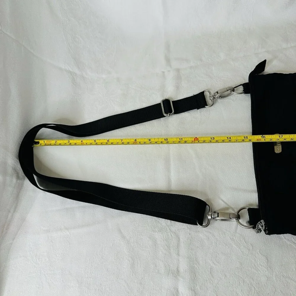 Baggallini Big Zip Crossbody Purse Lots of Pockets Nylon Wide Strap Lined 11” - Picture 14 of 14